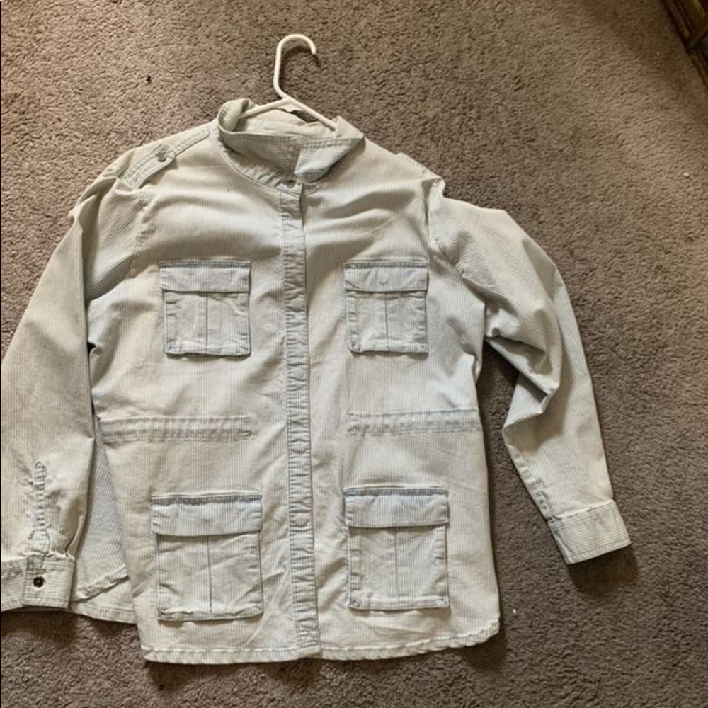 Plus size jean jacket